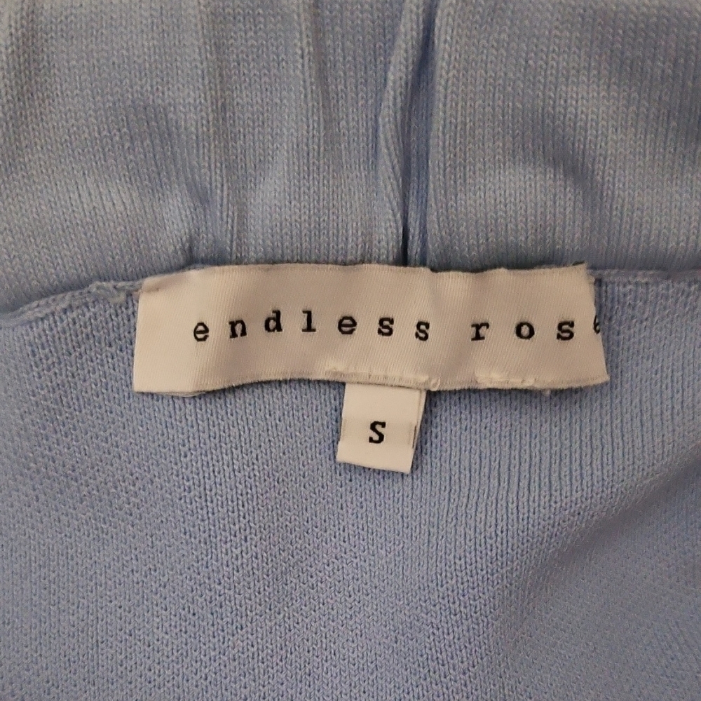 Endless Rose Sky Blue Ruffle Off-Shoulder Top - Picture 2 of 2